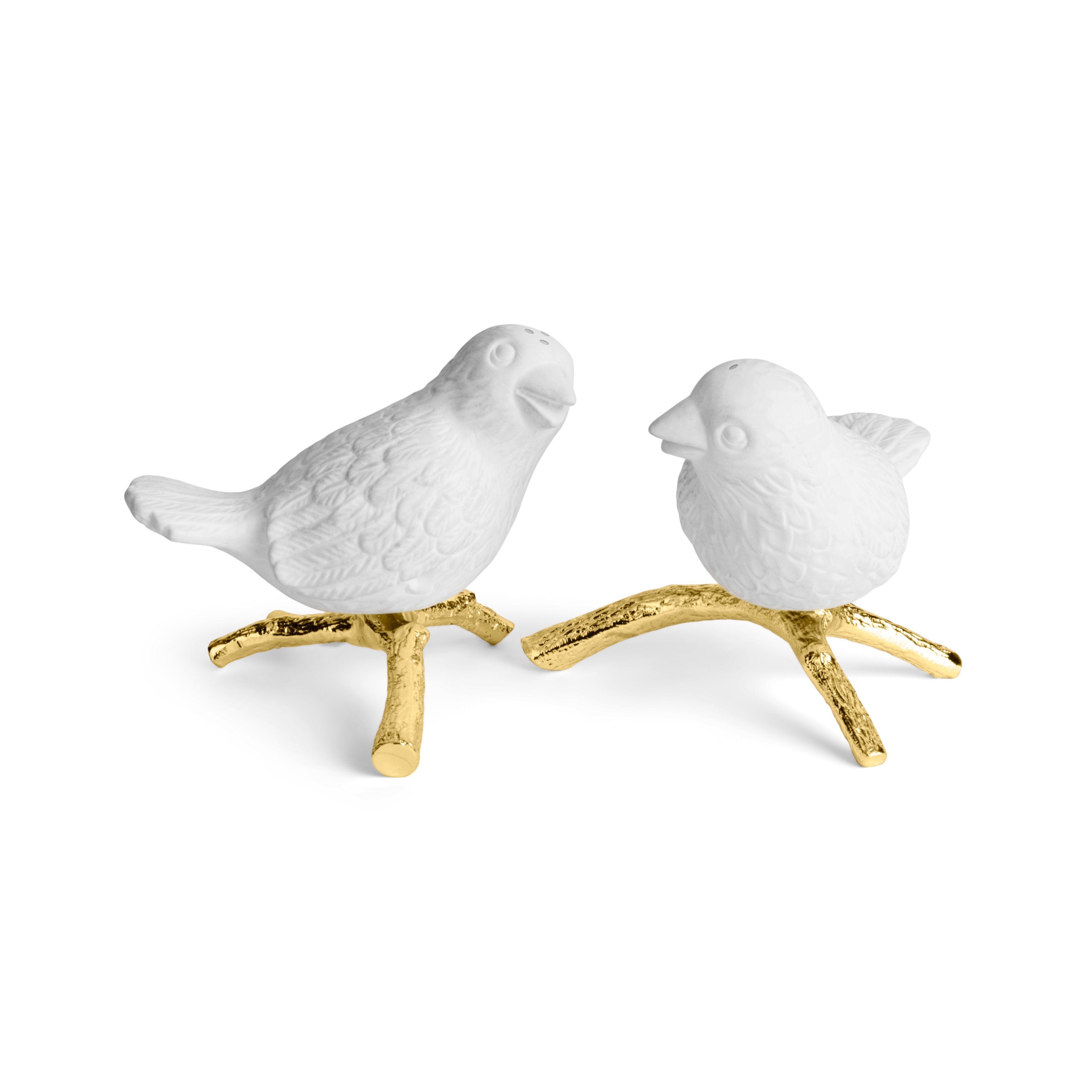 Romantic Lovebirds Salt and Pepper Shaker Set - Cute Couple Gift for Wedding, Anniversary, Valentine's Day - Perfect for Kitchen, Dining Table, and Housewarming Gifts