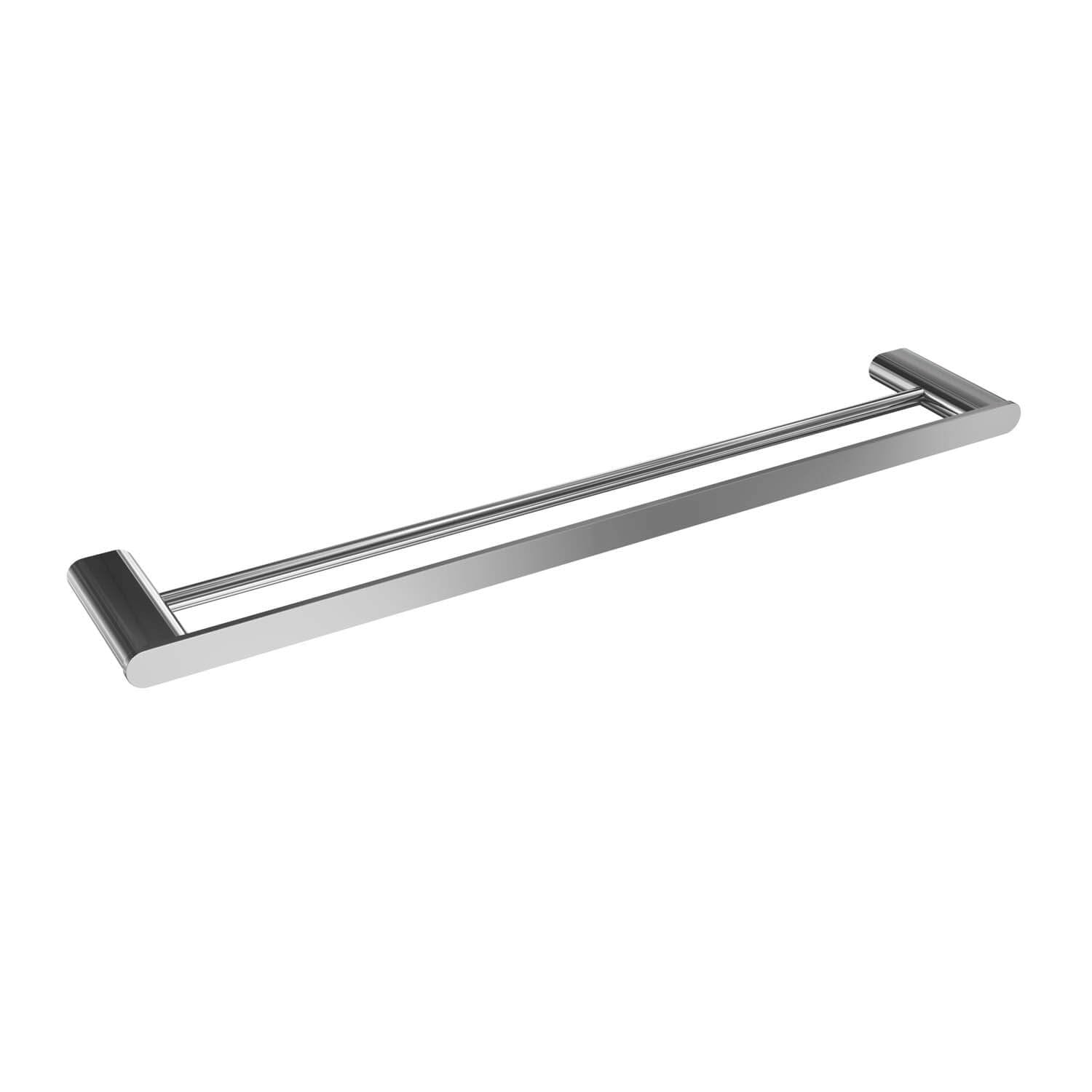 ICO Bath V418 Volkano Flow Series 24-Inch Chrome Towel Bar - Modern Bathroom Towel Rack for Spa, Hotel & Home Decor