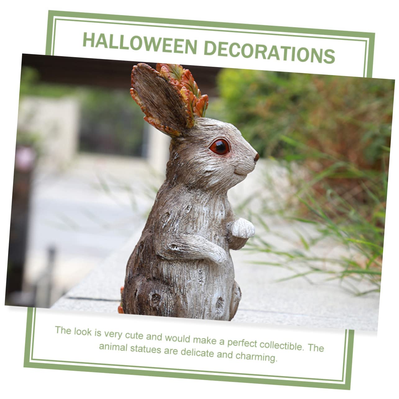 BESPORTBLE Mini Bunny Figurines - Cute Resin Rabbit Garden Decor for Outdoor & Home, Collectible Statue for Patio, Lawn, Flower Beds - Perfect Gift for Easter & Spring Decorations