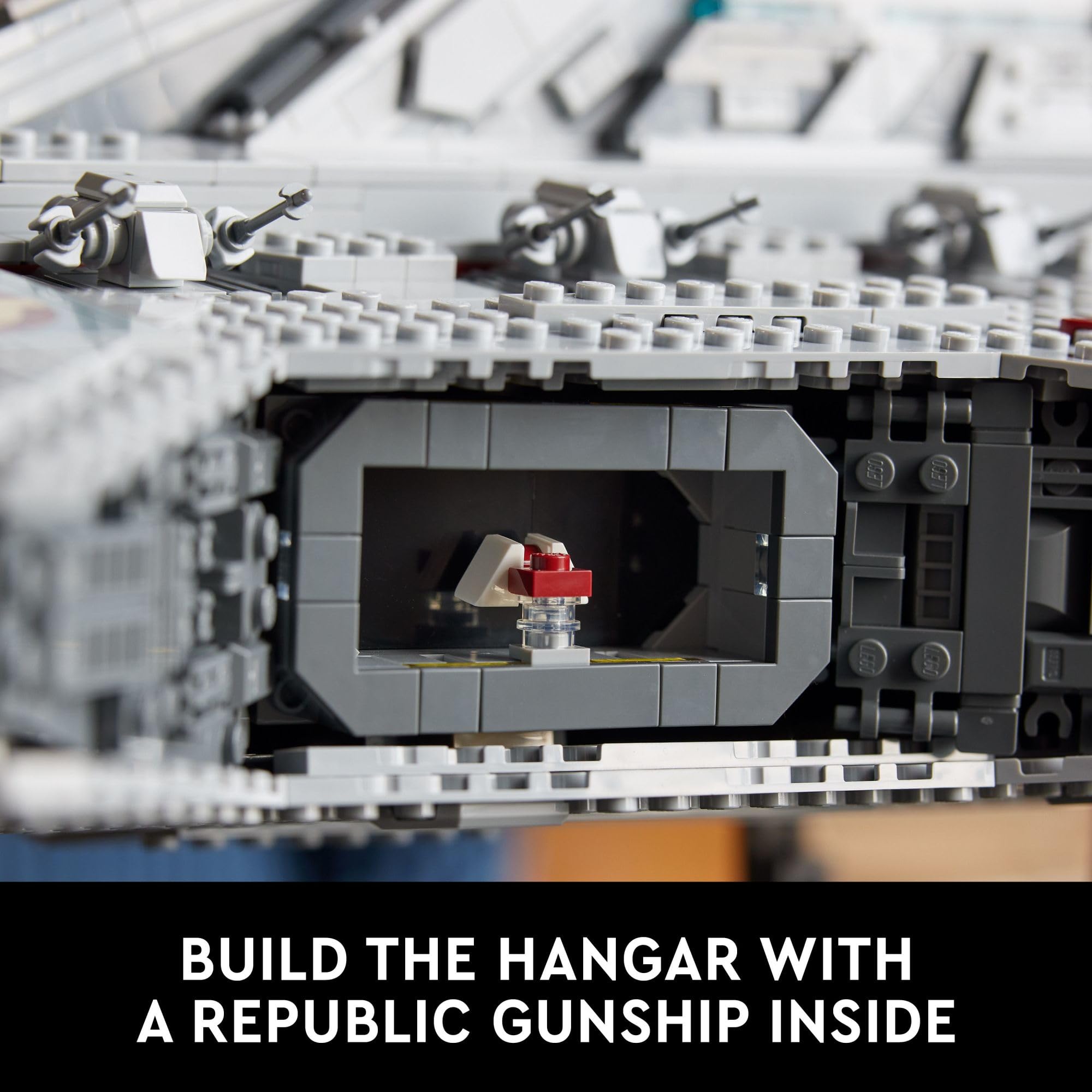LEGO Star Wars Venator-Class Republic Attack Cruiser Building Set (75367) with Captain Rex Minifigure - Ultimate Collector Series, May The 4th Exclusive, Perfect Star Wars Gift for Fans | Stress Relief Activity, Clone Wars Display Model & Collector's Showpiece