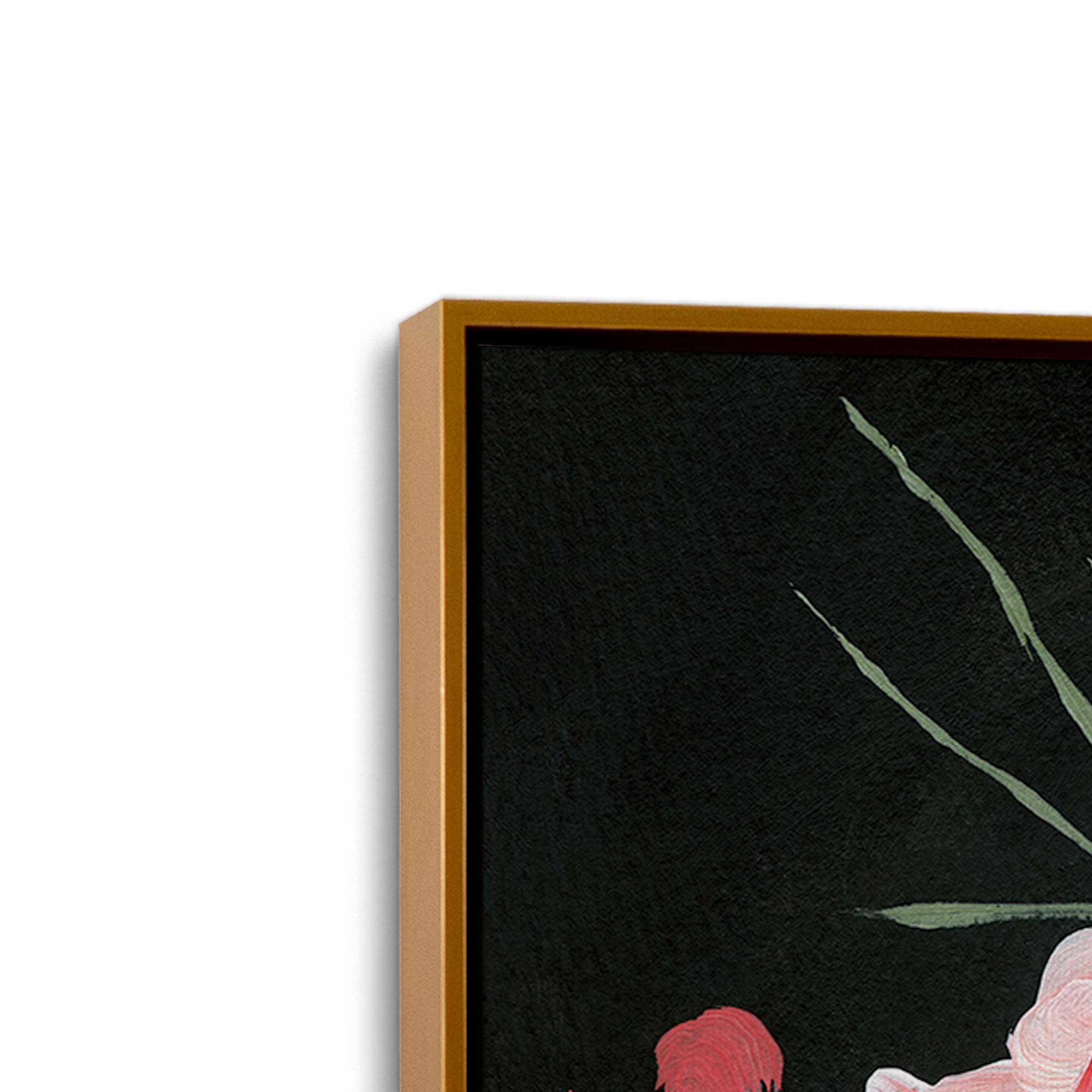 Delicate Coral Blossoms II Canvas Wall Art Print - Tropical Floral Home Decor for Living Room, Bedroom & Office