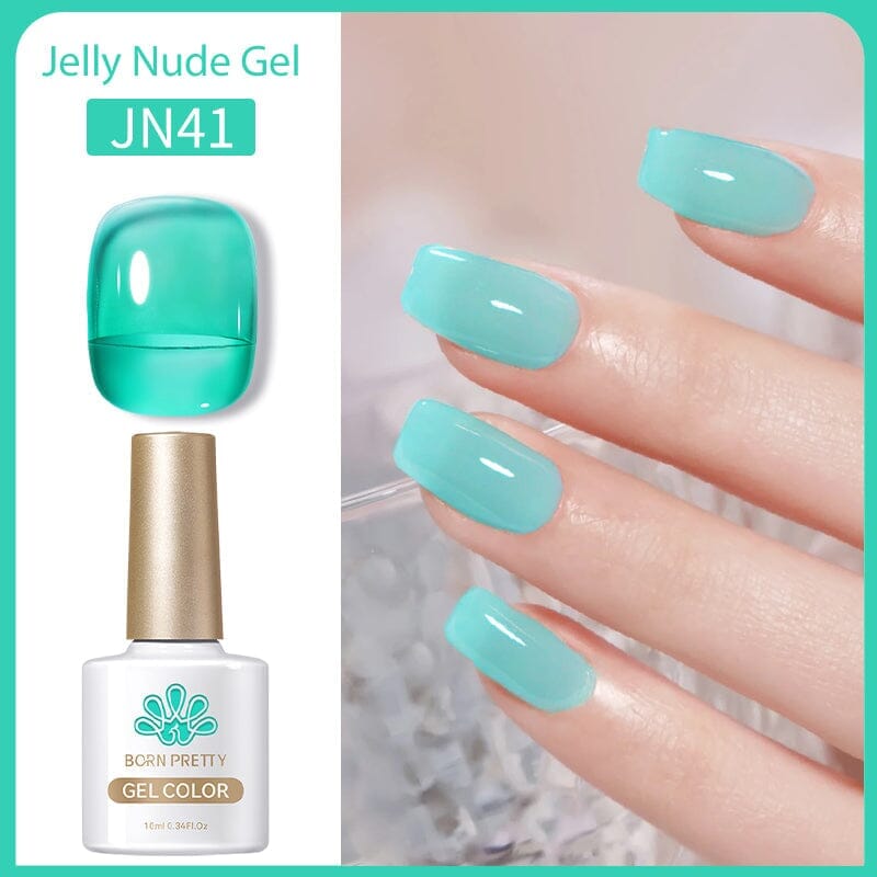 Jelly Nude Gel JN41 - 10ml Natural Nail Polish for Soft Nude Look - Perfect for Manicures, Pedicures & Everyday Wear