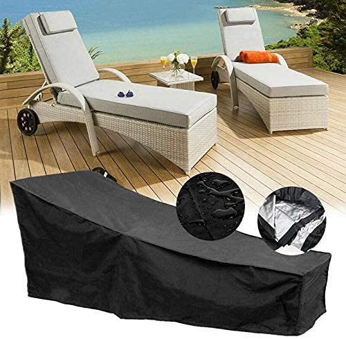 Waterproof 420D Patio Chaise Lounge Chair Cover - 82
