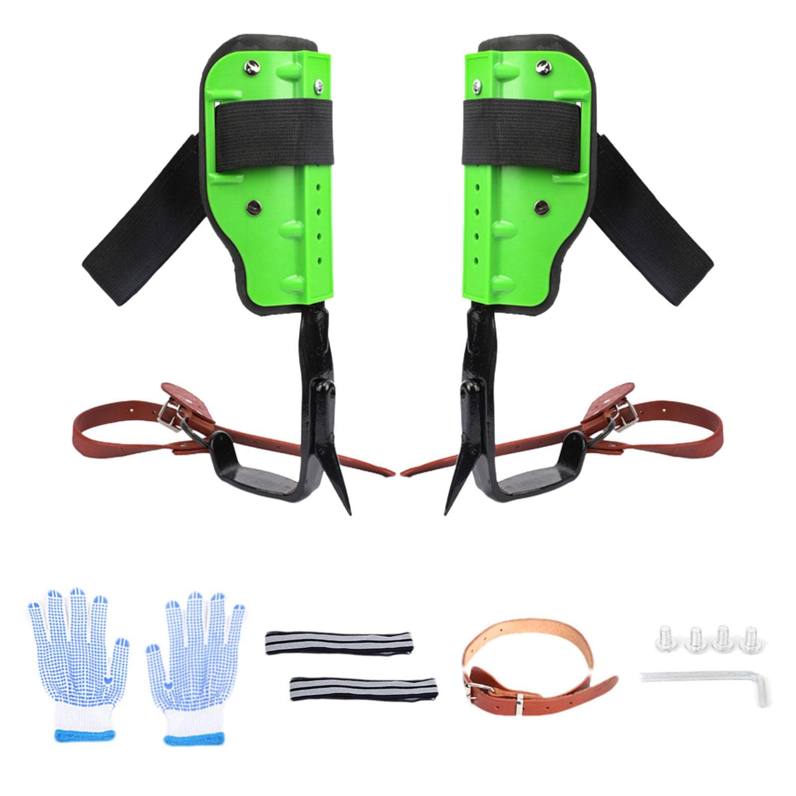 Tree Climbing Spikes - Anti-Slip Steel Climbing Gear for Outdoor Use | Adjustable & Comfortable Climbing Spurs for Hunting, Jungle Survival, Logging & Arborist Work | Perfect for Professional Tree Climbers & Pole Work