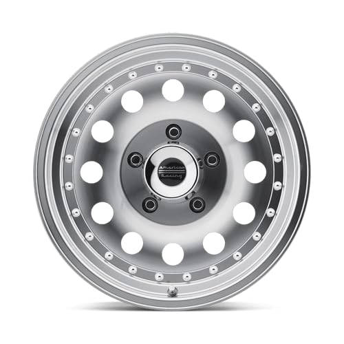American Racing Outlaw II 15x7 5x120.65 Machined Wheels with Clear Coat (50mm Offset) - Premium Custom Rims for Trucks, SUVs & Off-Road Vehicles