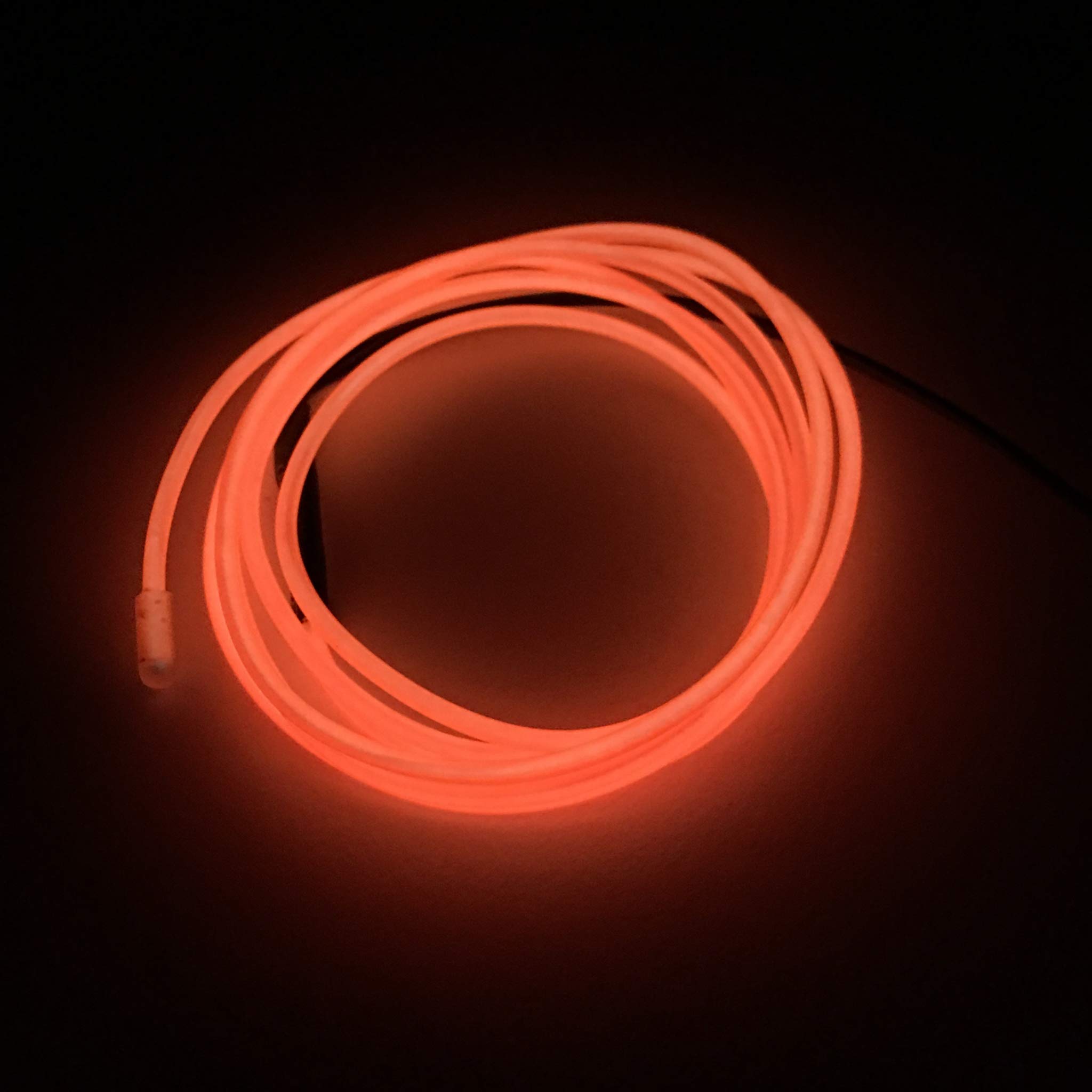 Glow in The Dark Electroluminescent Wire Kit - 4ft EL Wire with AAA Battery Pack (Batteries Not Included) for DIY Costumes, Party Decorations, and Nighttime Safety