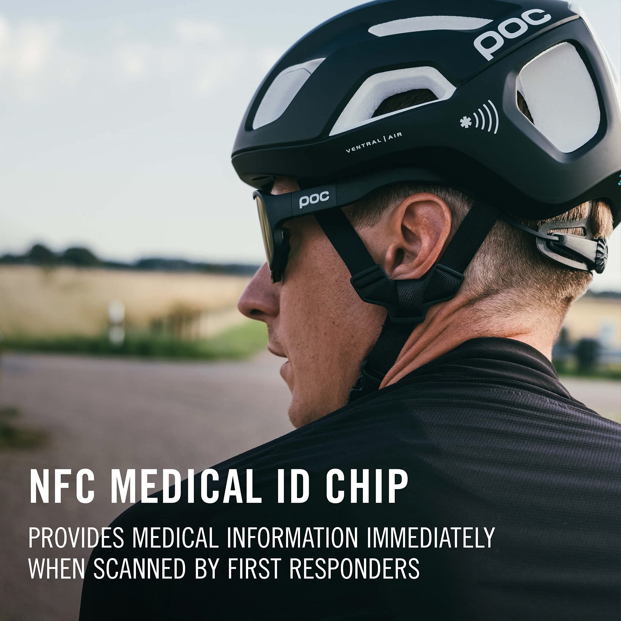 POC Ventral Air Spin NFC Bike Helmet - Lightweight Road Cycling Helmet with MIPS & NFC Technology for Safety & Convenience - Perfect for Commuting, Racing & Long-Distance Cycling