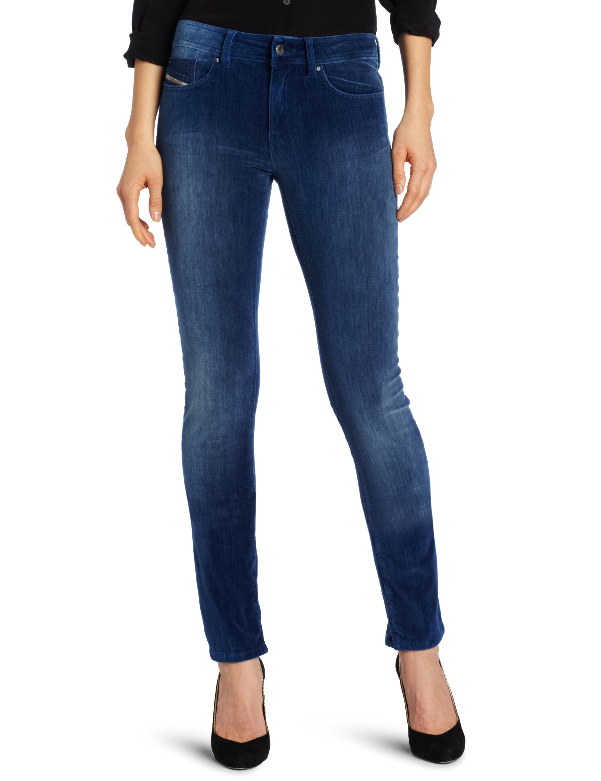 Diesel Women's P-Malphas Pants - High Waist Slim Fit Denim Jeans for Casual & Night Out | Perfect for Everyday Wear, Office, and Date Nights