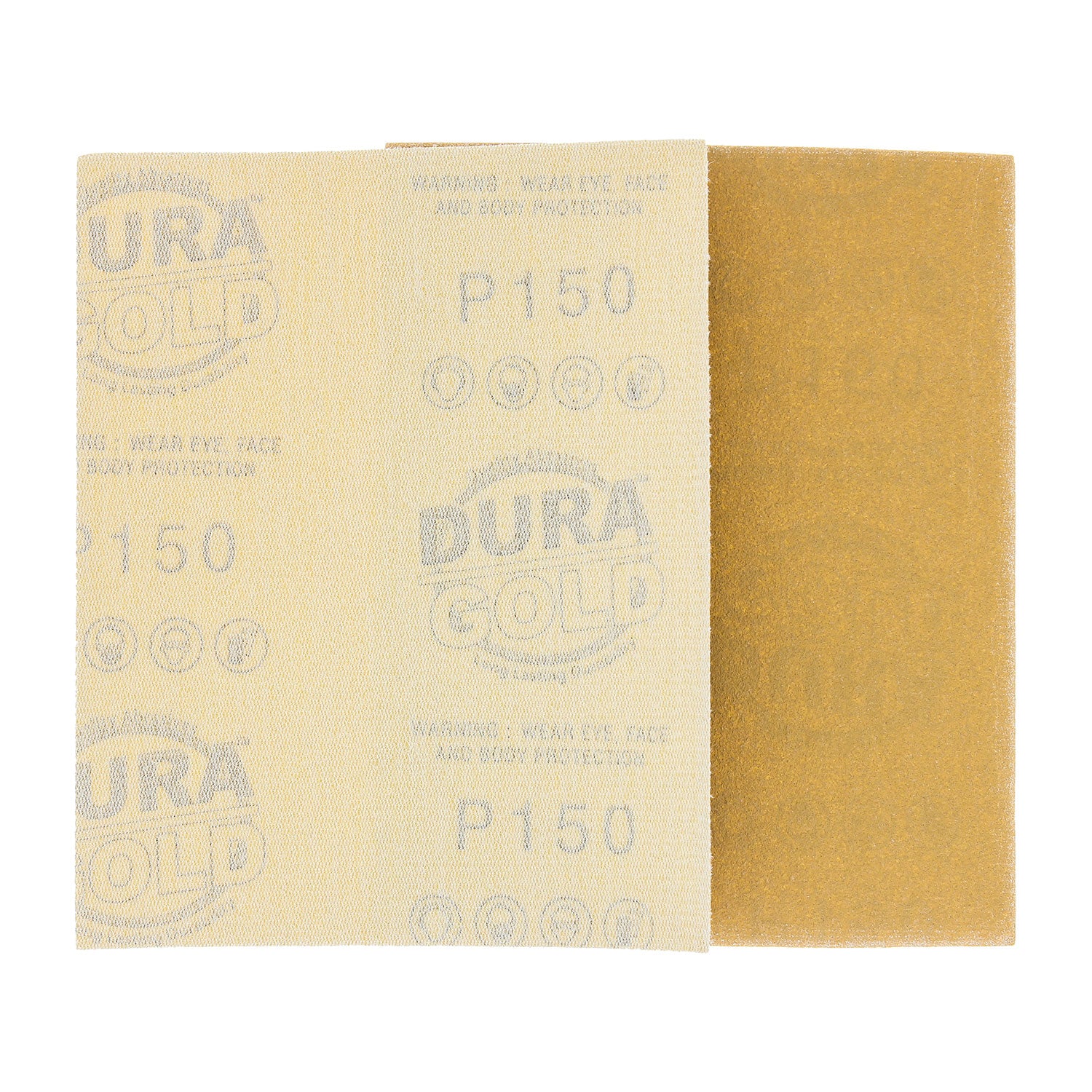 150 Grit 1/4 Sheet Hook & Loop Sandpaper 5.5