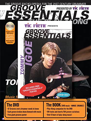 Tommy Igoe Groove Essentials - Drum Book with CD & DVD for Beginners to Advanced - Perfect for Drum Lessons, Practice & Live Performances