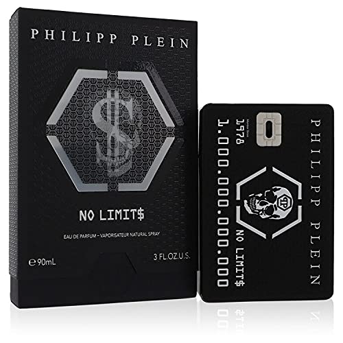 Philipp Plein No Limits Cologne for Men - 3 oz Eau de Parfum Spray | Premium Long-Lasting Fragrance | Perfect for Night Out, Date Night & Special Occasions