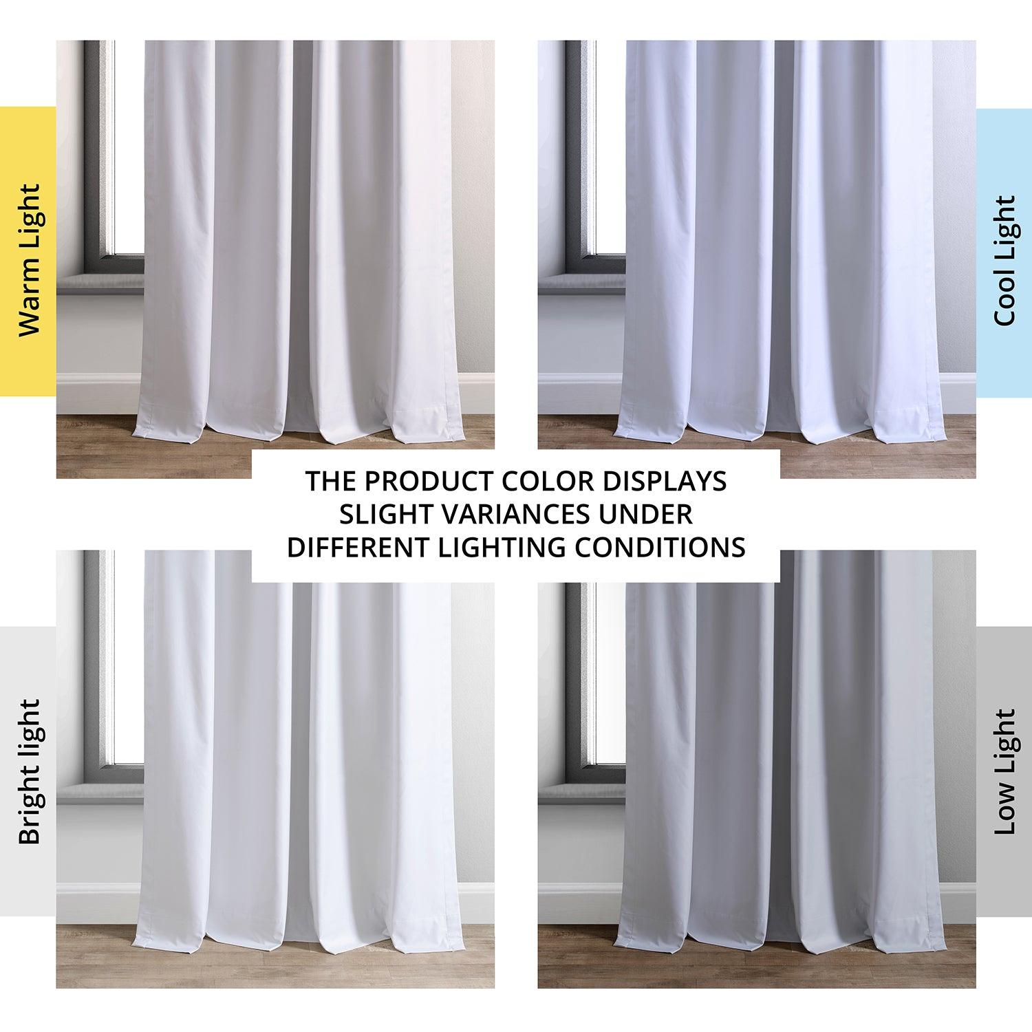 Off White Hotel Blackout Curtains - Premium Light Blocking Window Drapes for Bedroom & Home Theater - Noise Reducing & Energy Efficient