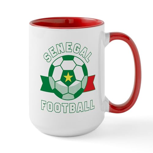 White/Red Inside - Senegal Football Mugs