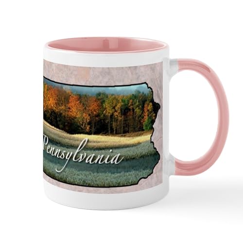 White/Pink Inside - Pennsylvania Mugs