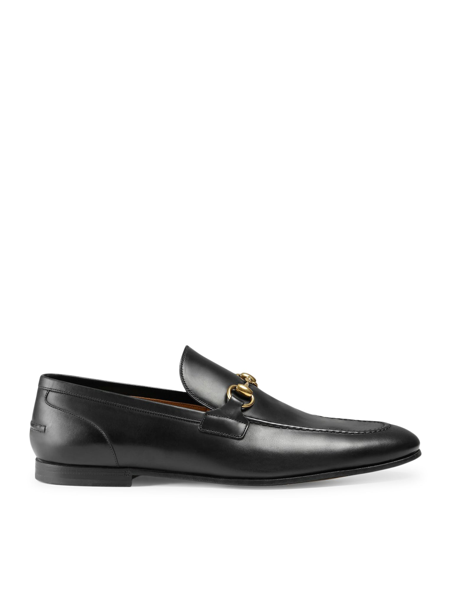 GUCCI JORDAAN Men's Leather Loafers - Classic Italian Designer Dress Shoes for Business, Office & Formal Occasions