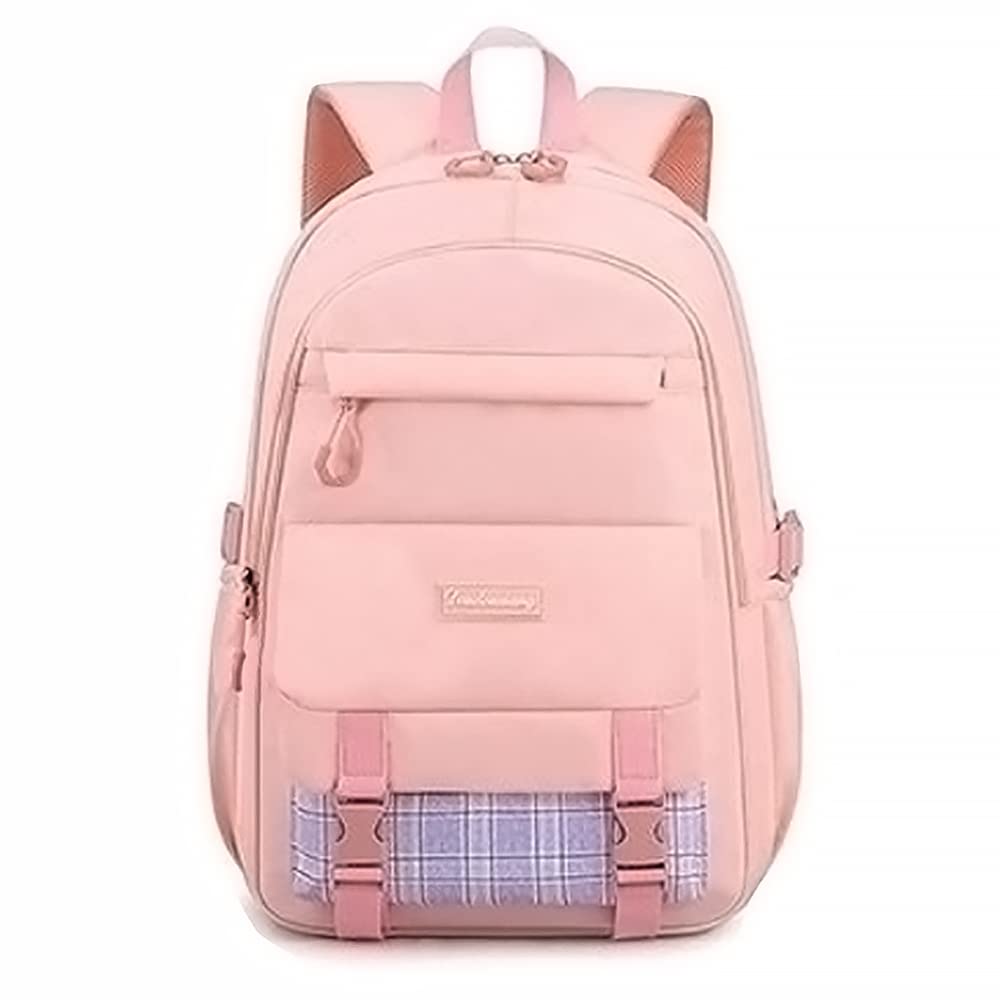 15.6 Inch Anti-Theft Laptop Backpack for Women & Teens - Lightweight School Bag, College Backpack with USB Charging Port, Large Travel Daypack for Students (Pink) | Perfect for School, Work, Commuting & Travel