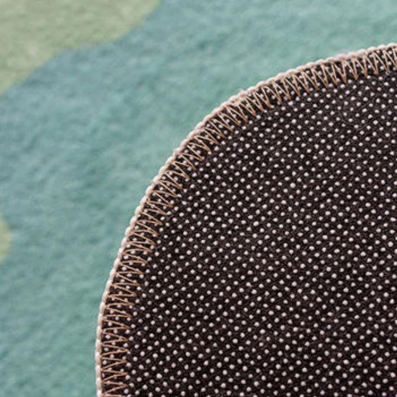 Pastel Blob Irregular Accent Rug - Soft Boho Decor for Bedroom, Living Room & Nursery - Non-Slip Modern Floor Mat for Home Decor