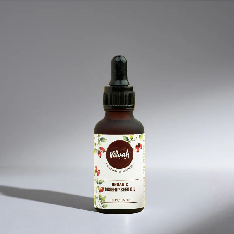 Pure Organic Rosehip Seed Oil for Face & Skin - Cold Pressed, Unrefined, 100% Natural - Anti-Aging, Moisturizing & Scar Treatment - Perfect for DIY Beauty, Massage & Aromatherapy