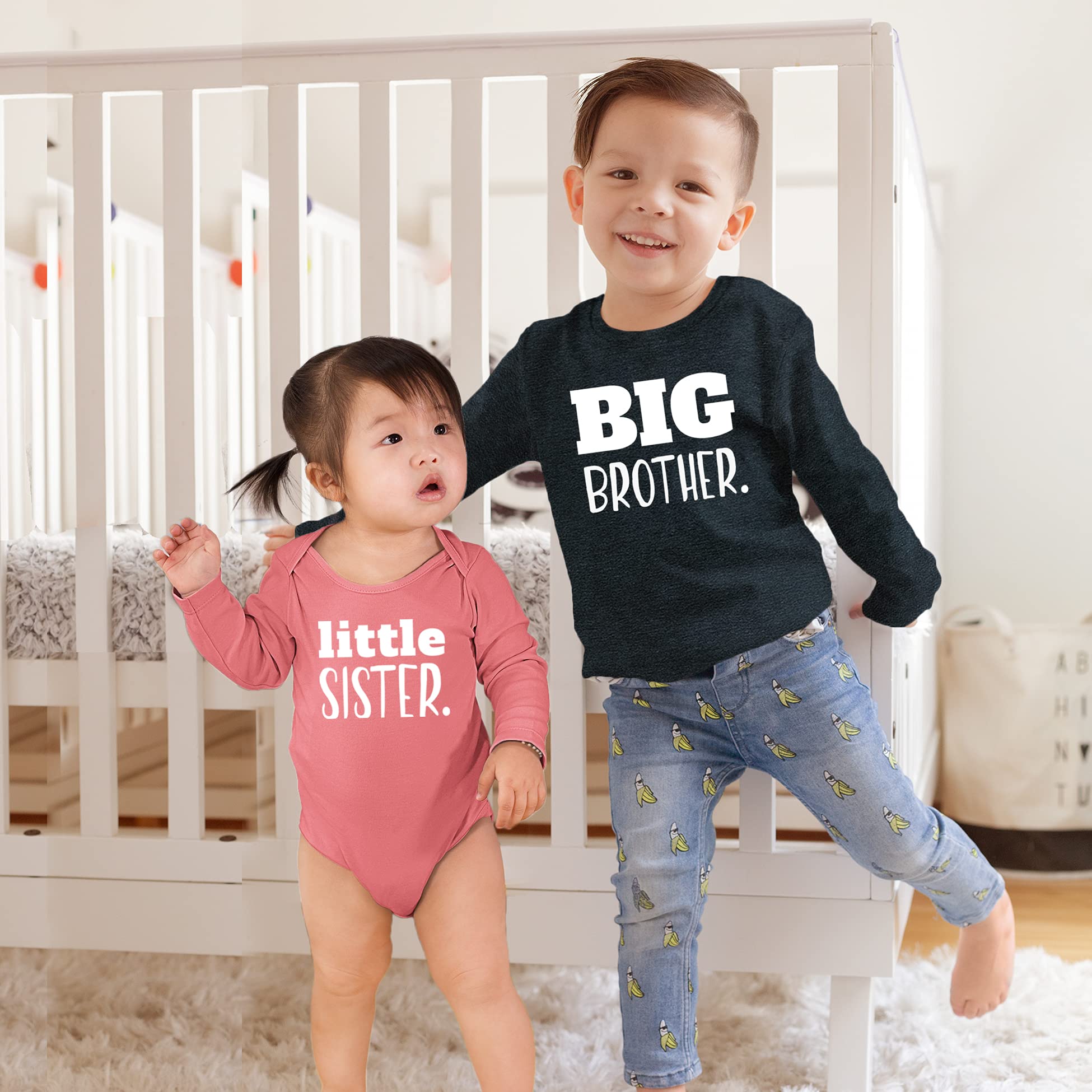 Adorable Matching Sibling Outfits for Toddler Big Brother & Little Sister - Cute Newborn Girl & Boy Coordinating Sets for Family Photos & Special Occasions