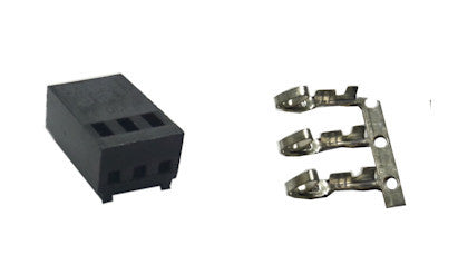 3 Pin Molex Female Connector Housing with Pins - Perfect for PC Power Supply, Computer Wiring & DIY Electronics Projects