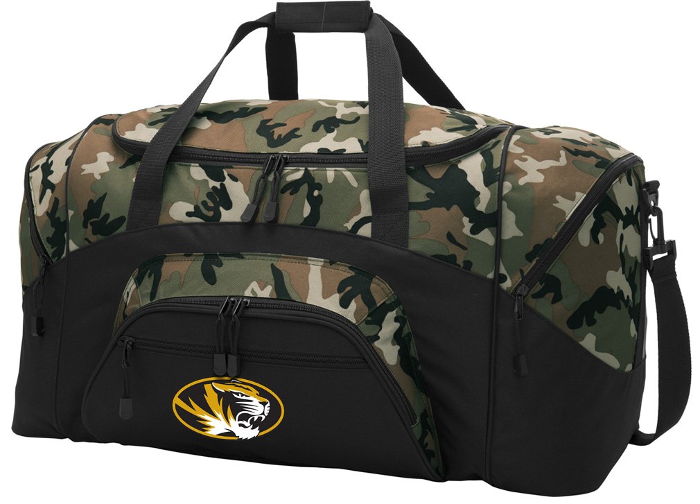 Large Mizzou Duffel Bag - University of Missouri Travel Suitcase & Gym Bag for Men & Women (Camo) - Perfect for College, Sports, Workouts & Weekend Getaways