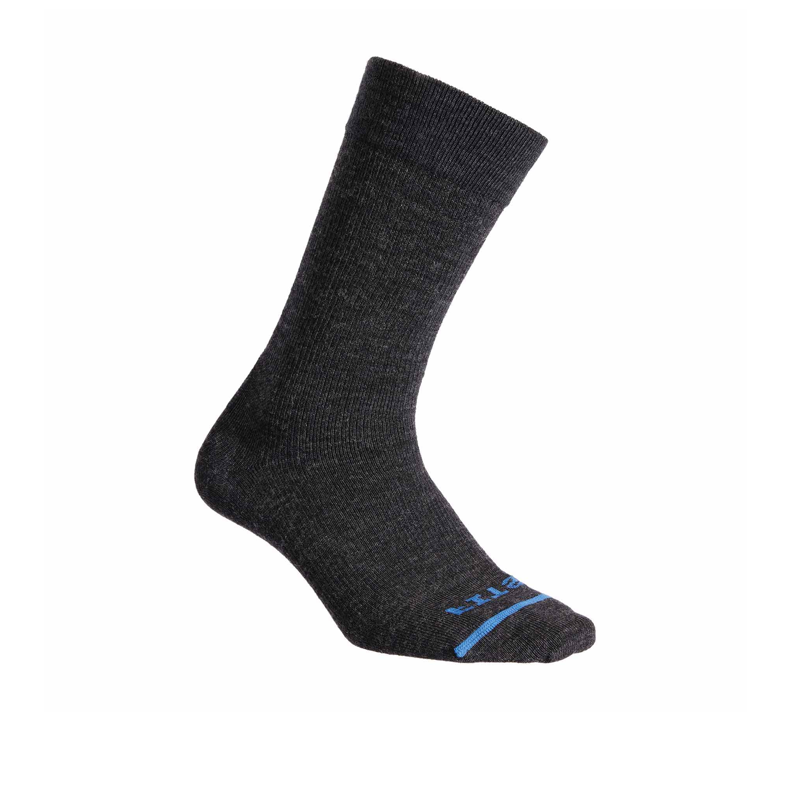 FITS F5001 Ultra Light Dress Crew Socks for Men & Women - Breathable Comfort Socks for Work, Office & Formal Wear - Charcoal Grey Unisex Socks