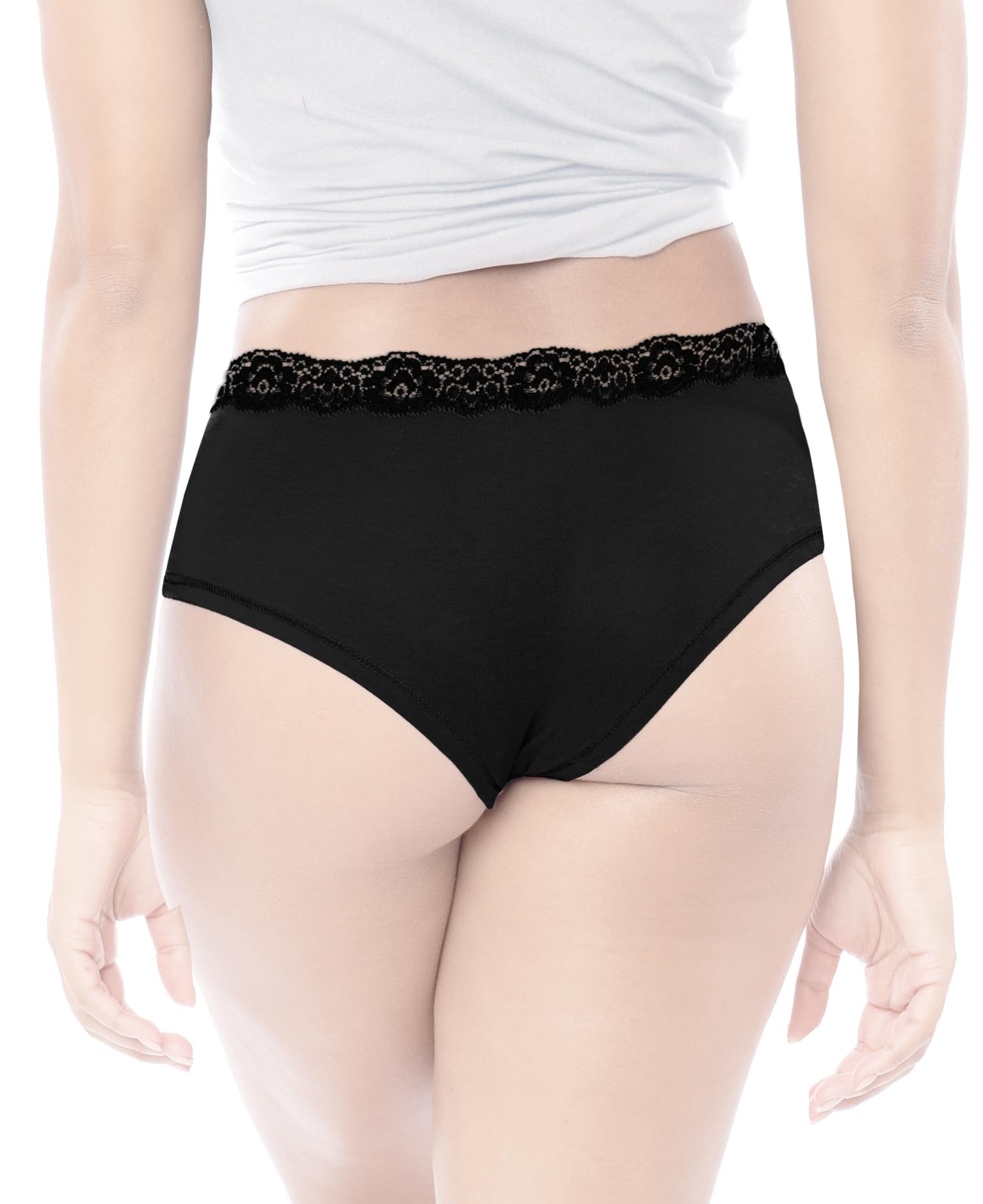 Sexy Women's Cotton Boyshort Panties 10-Pack - Soft Stretch Lace Underwear for Everyday Comfort | Perfect for Sleep, Lounge & Intimate Moments