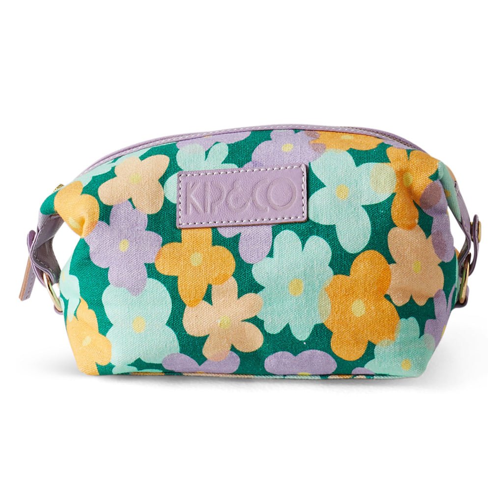 Premium Bush Daisy Toiletry Bag for Travel - Waterproof Cosmetic Makeup Organizer with Hanging Hook, Perfect for Vacation, Gym, Camping & Business Trips