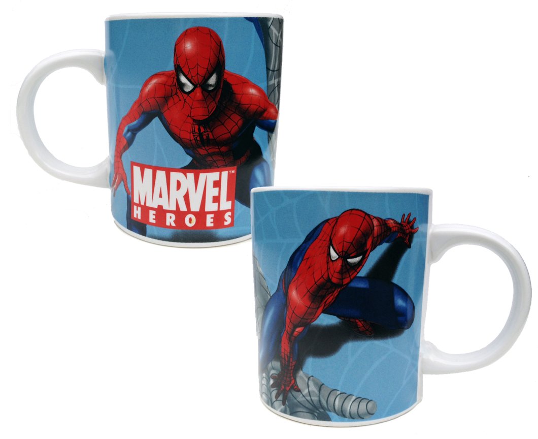 Spider-Man Marvel Heroes Insulated Mug for Hot & Cold Drinks - Perfect for Coffee, Tea, or Office Use