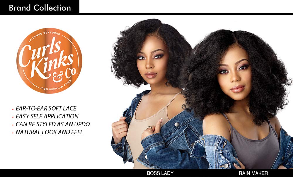 Sensationnel Lace Front Wig - Curly Kinky Human Hair Wig (T1B/27) for Black Women | Perfect for Daily Wear, Cosplay & Special Occasions