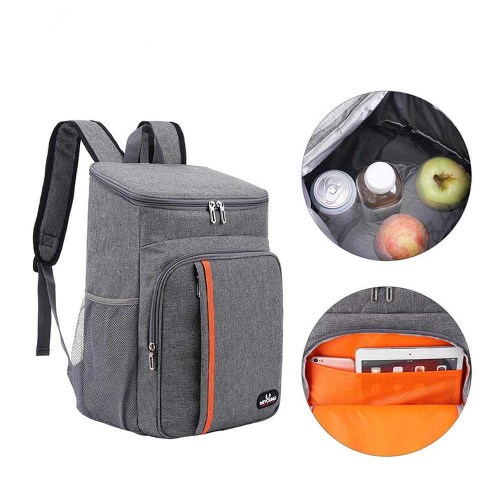 **18L Insulated Cooler Backpack - Leakproof Lightweight Soft Cooler Bag for Men & Women - Perfect for Work, Outdoor Travel, Beach, Picnics, Camping, Hiking & BBQ Parties (Navy Blue)**