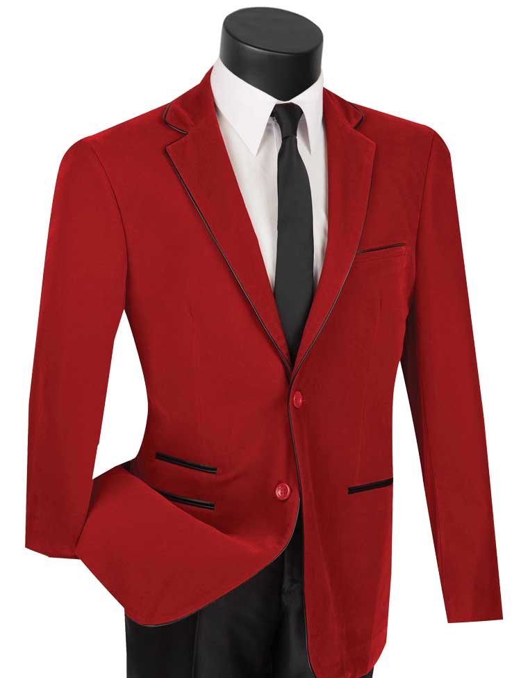 Red Velvet Slim Fit Blazer for Women - Elegant & Stylish Formal Wear for Office, Parties & Special Occasions