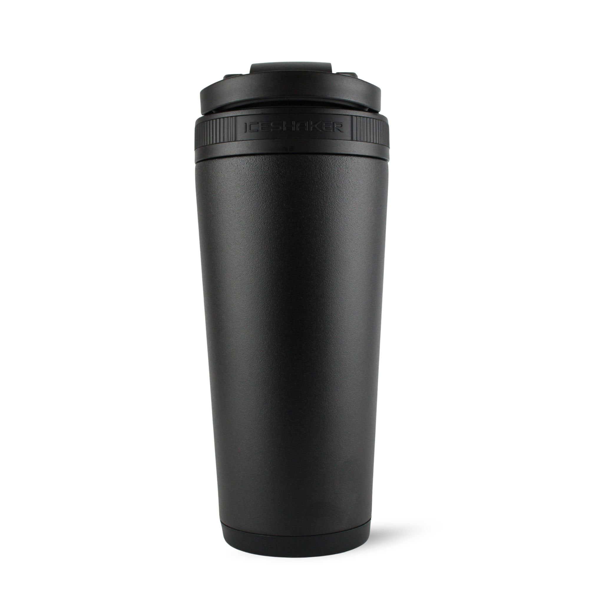 26oz Insulated Stainless Steel Ice Shaker Bottle - Black - Perfect for Gym, Workouts & Outdoor Activities