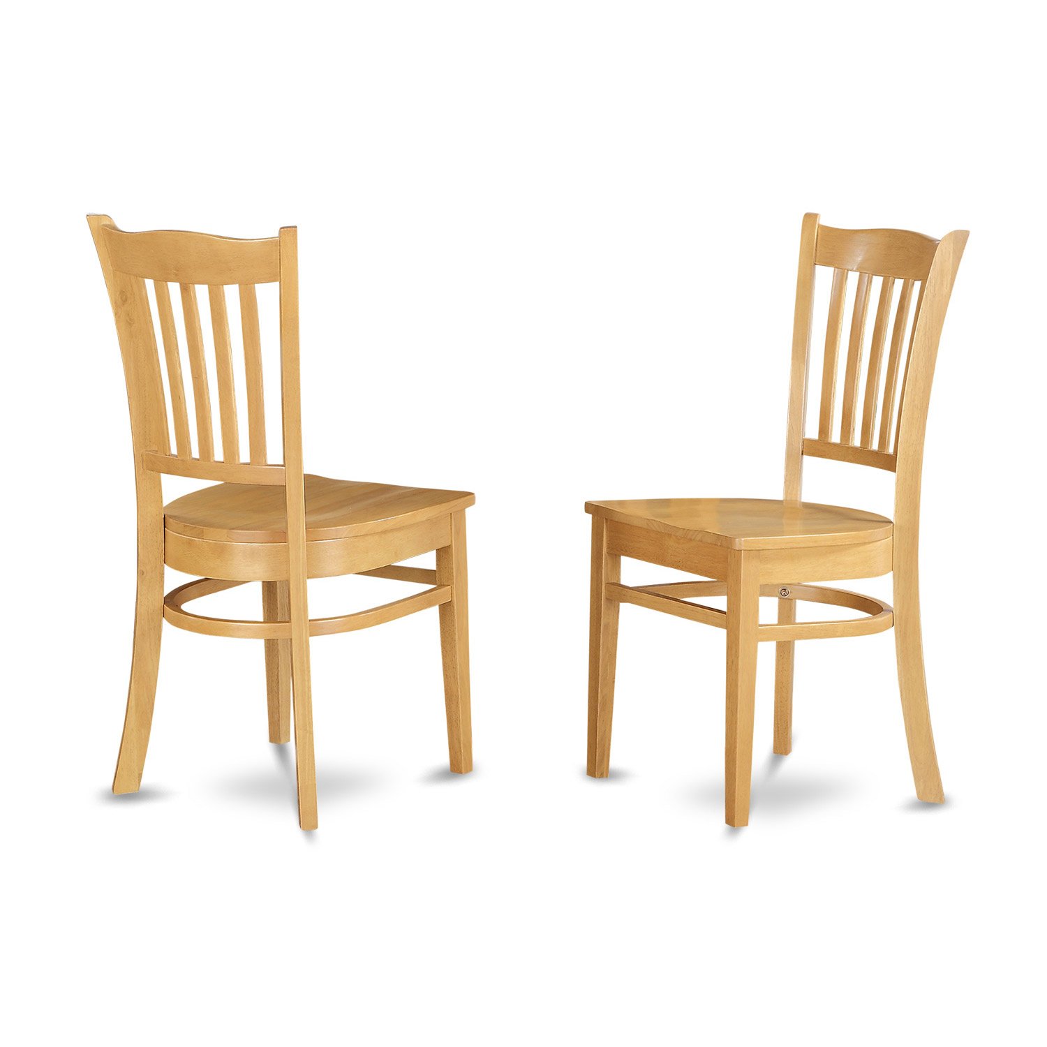 East West Furniture 7-Piece Oak Dining Room Table Set with Butterfly Leaf & 6 Chairs - 40x76 Inch Oval Wooden Table for Kitchen & Dining Room - Perfect for Family Gatherings & Dinner Parties