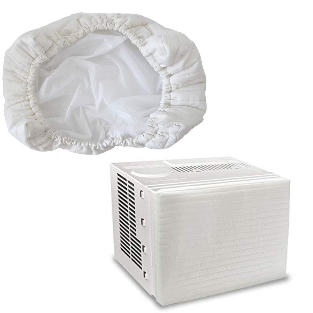 Garneck Double Insulation Air Conditioner Cover - Indoor AC Unit Protector for Home, Bedroom & Living Room (Beige) | Perfect for Winter Storage & Home Decor