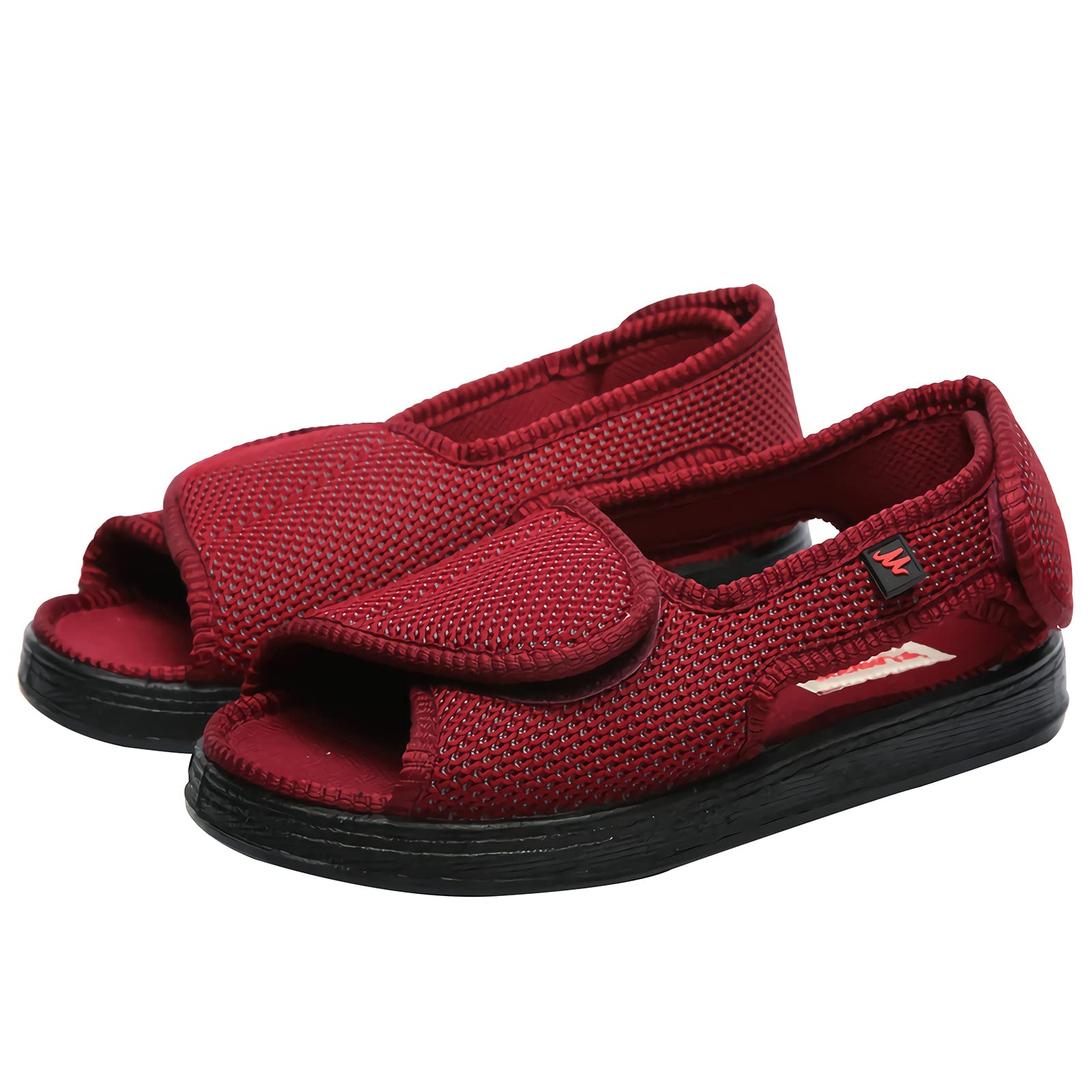 DIAI Men's Comfort Slippers - Adjustable Soft House Shoes for Elderly & Seniors with Non-Slip Sole | Ideal for Indoor Relaxation, Nursing Homes & Post-Surgery Recovery