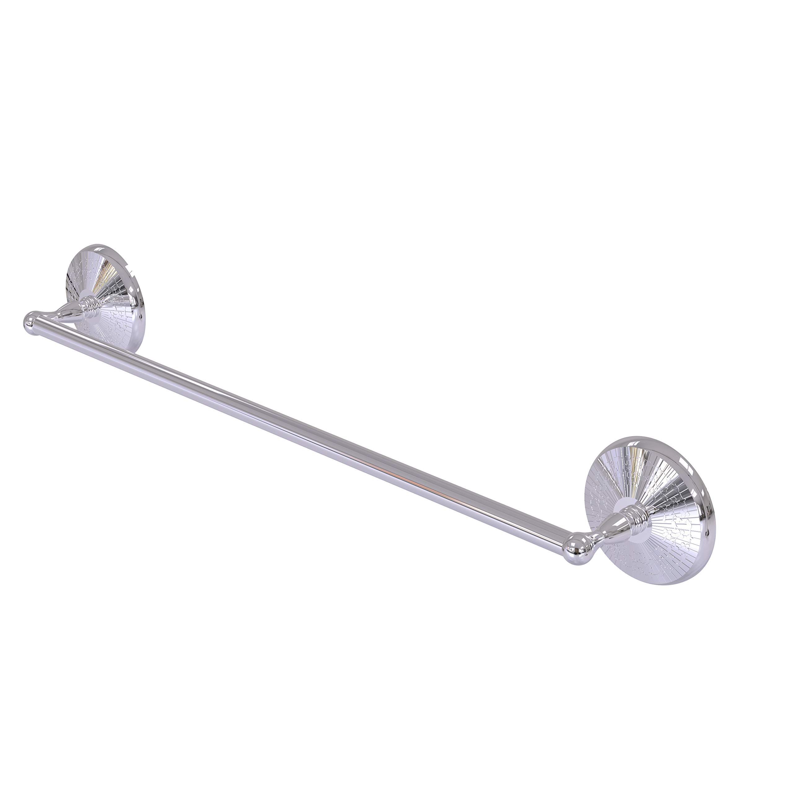 Allied Brass MC-31/18 Monte Carlo Collection 18 Inch Chrome Towel Bar - Bathroom & Kitchen Towel Holder for Modern Homes, Polished Chrome Finish
