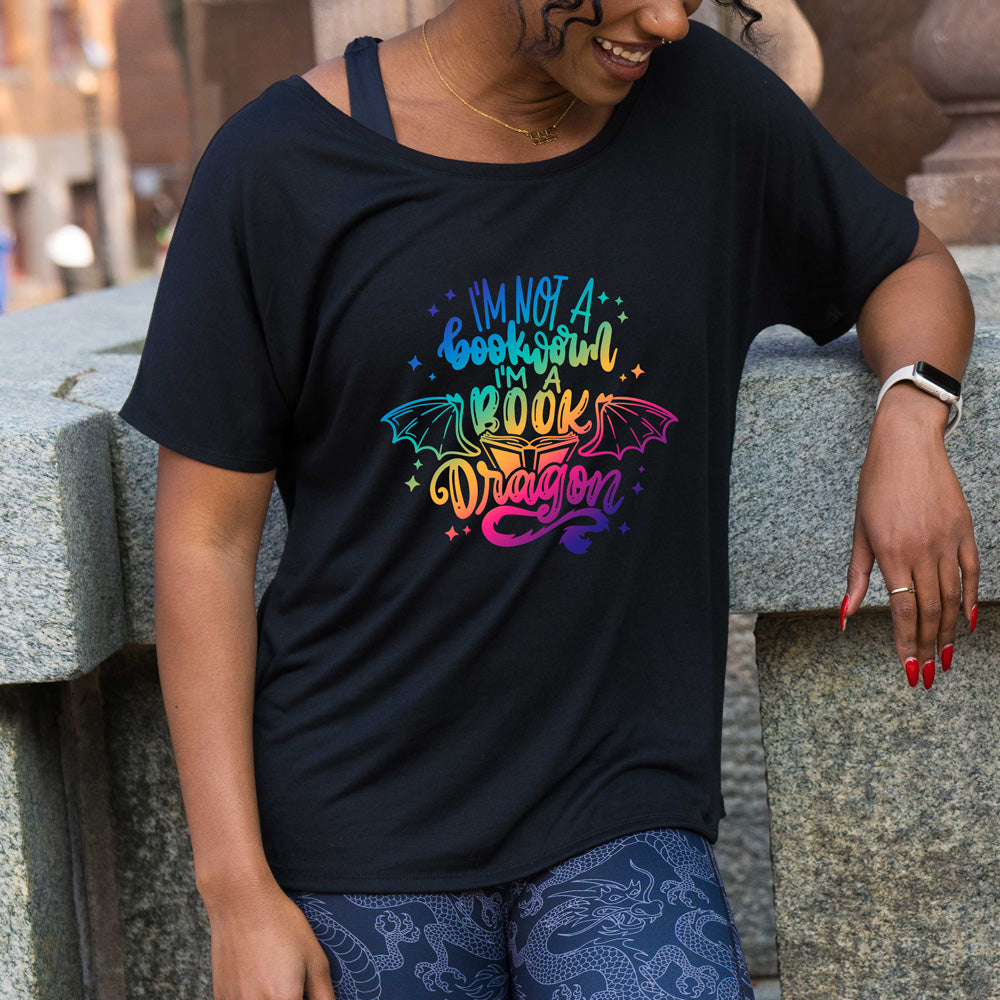 I'm Not A Bookworm I'm A Book Dragon - Comfortable Slouchy T-Shirt for Book Lovers & Reading Enthusiasts | Perfect Gift for Bibliophiles, Library Visits & Cozy Reading Nights