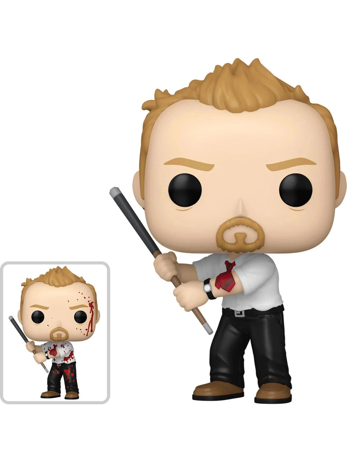 Shaun of the Dead Collectible Figure with Pool Cue - Specialty Series Action Figure for Horror Movie Fans and Home Decor Display