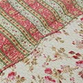 Floral Quilt Set 3 Piece 100% Cotton Reversible King Size Bedding Set - Soft Breathable Comforter Cover for Master Bedroom, Guest Room & Cozy Home Decor