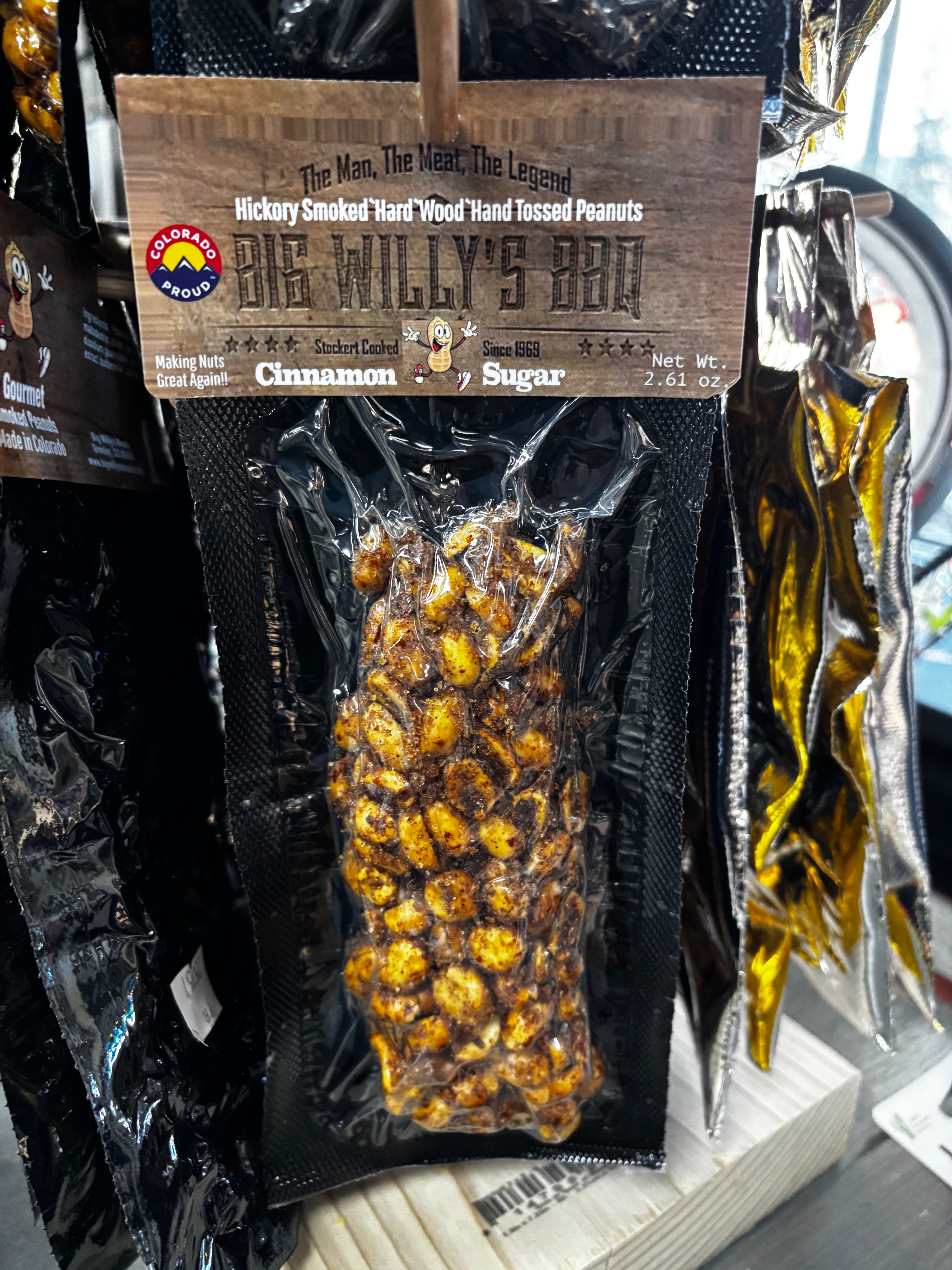 Big Willy's BBQ Smoked Peanuts - Premium Smoked Peanuts with Bold BBQ Flavor - Perfect for Snacking, Parties, and Outdoor Gatherings