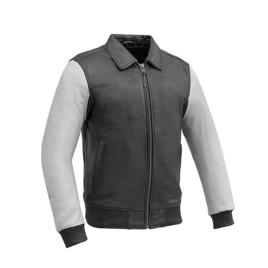 Moto Bomber Two Tone Jacket - Stylish Men's & Women's Vintage Biker Jacket for Motorcycle Riding & Casual Wear | Perfect for Urban Fashion & Outdoor Adventures