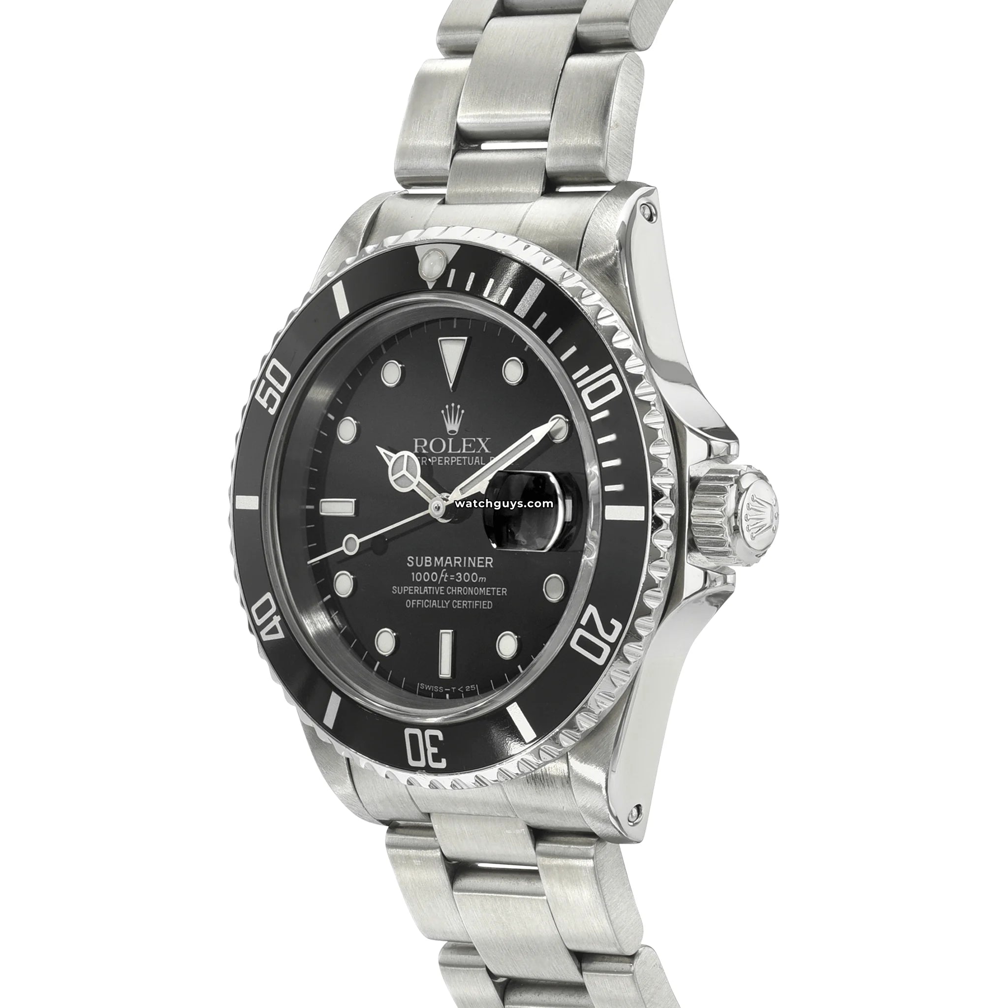 Original Rolex Submariner 16610 Men's Luxury Stainless Steel Dive Watch - Waterproof Professional Diving Timepiece for Swimming, Snorkeling & Everyday Wear