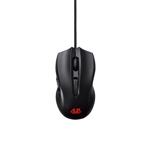 Cerberus 2500DPI Ambidextrous Optical Gaming Mouse - Ergonomic Wired USB Mouse for PC, Laptop, Mac - Perfect for FPS, MOBA, eSports & Office Work