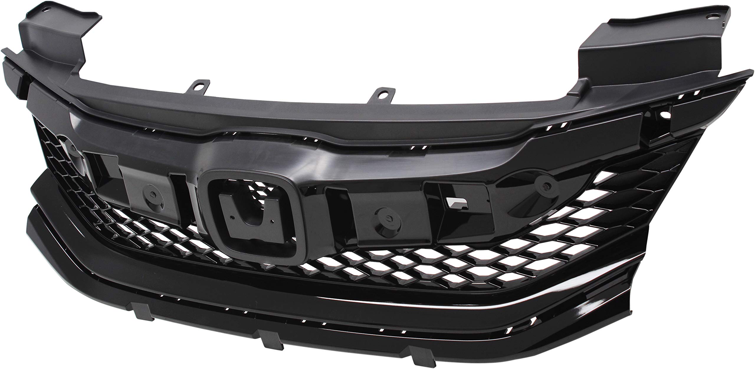 Garage-Pro Black Grille Assembly Replacement for 2016-2017 Honda Accord Coupe - Painted Shell & Insert - Upgrade Your Car's Front Styling (Perfect for Car Enthusiasts & Custom Builds)