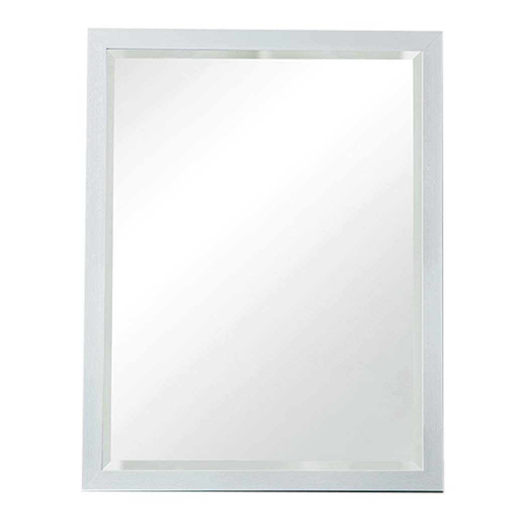 Wood Grain Rectangle Vanity Mirror - Rustic Chic Polymer Framed Wall Mirror for Bathroom & Living Room Decor | Perfect for Makeup, Home Styling & Interior Design
