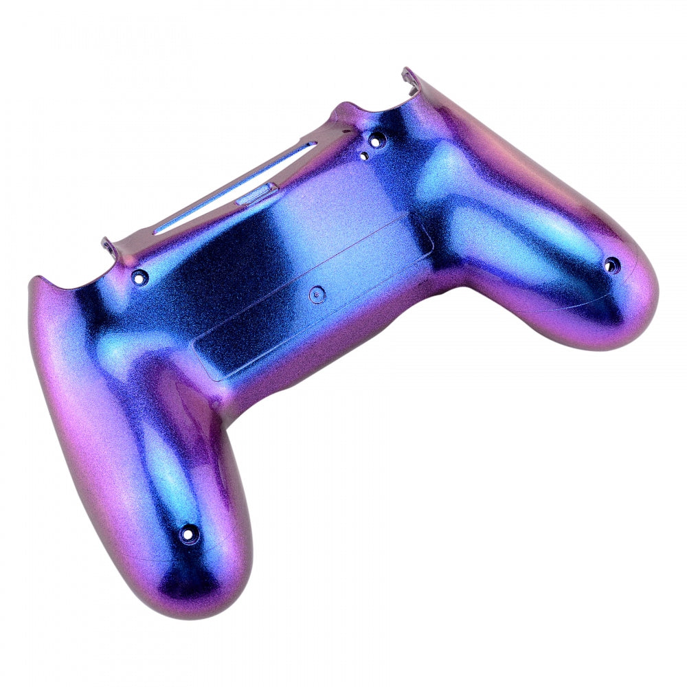 eXtremeRate Purple Blue Chameleon Replacement Bottom Shell Cover for PS4 Slim/Pro Controller - Compatible with JDM-040 JDM-050 JDM-055 SP4BP01 Models - Perfect for Gaming Enthusiasts & DIY Repairs