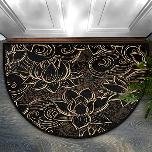B:black Boho Flower