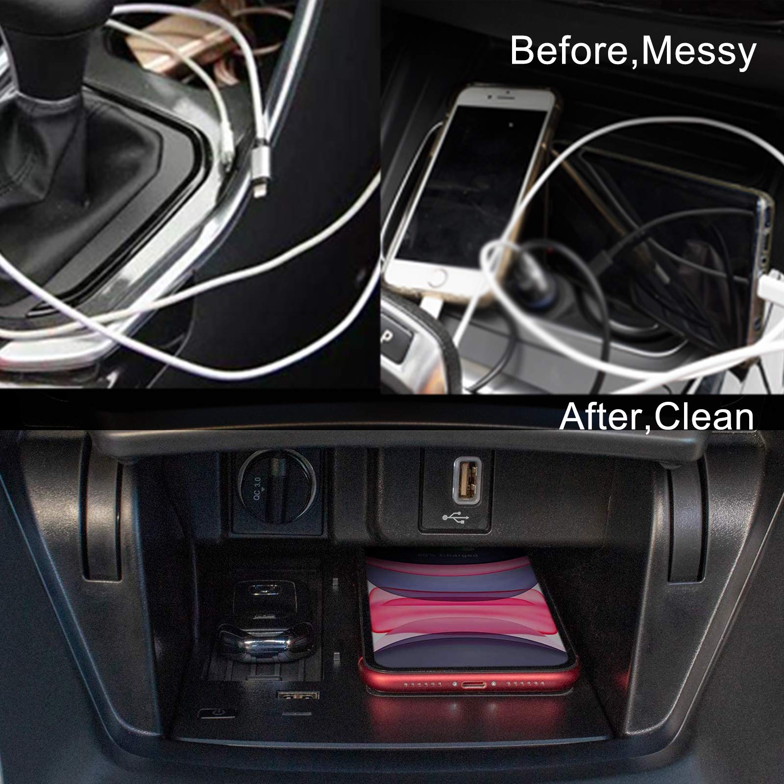 CarQiWireless Fast Charging Pad for Honda Accord 2018-2022 | 10th Gen Center Console Wireless Charger | Compatible with Sport, Hybrid & Touring Models | Perfect for Road Trips & Daily Commuting