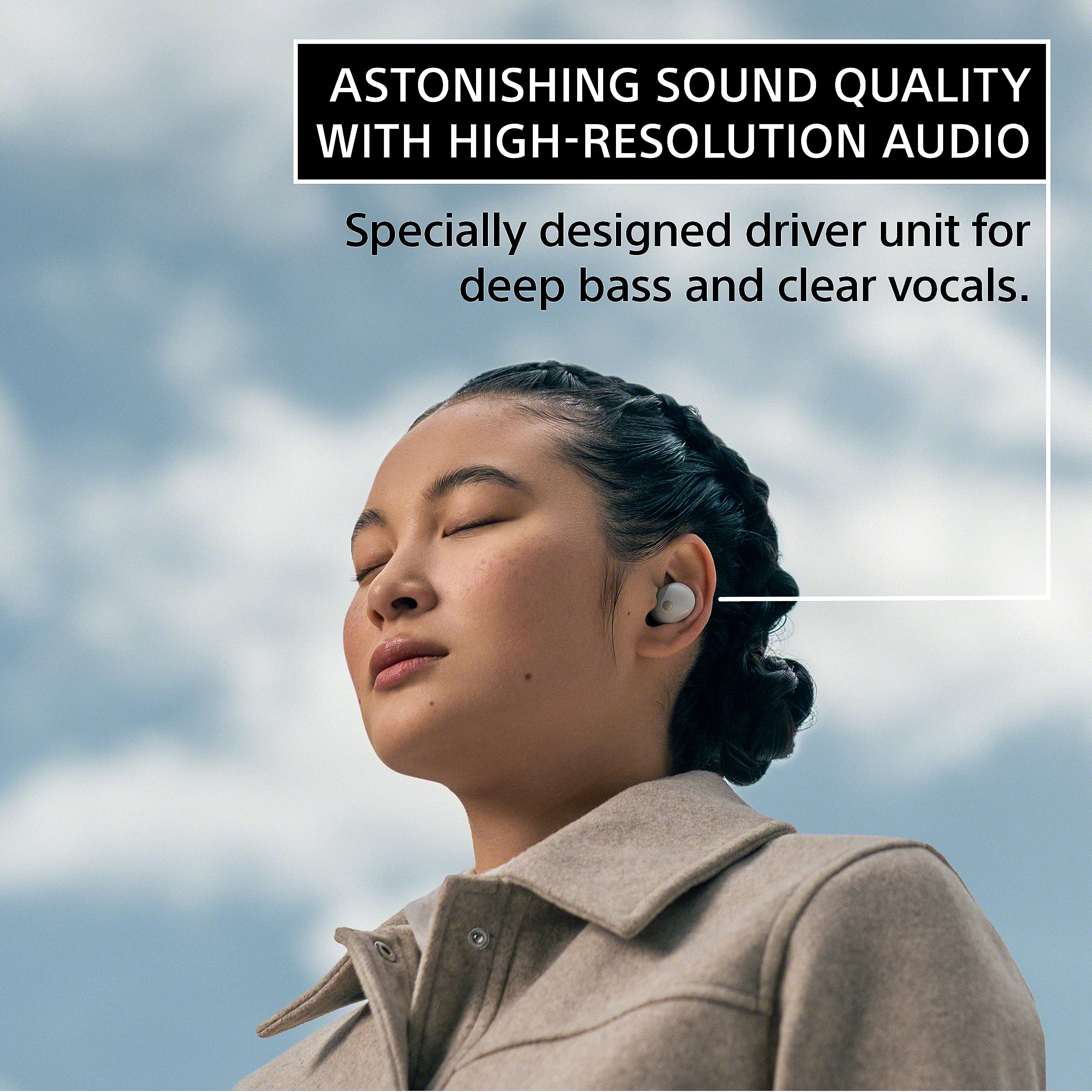 Sony WF-1000XM5 Wireless Bluetooth Earbuds with Active Noise Cancelling, Alexa Built-in, Hi-Res Audio - Silver | Perfect for Travel, Workouts & Commuting
